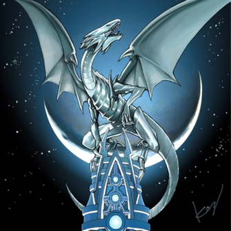 Red Eyes Black Dragon And Blue White Wallpaper Image