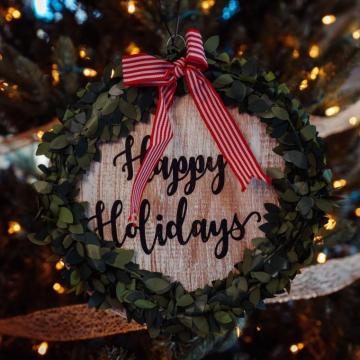 Wallpaper Christmas New Year Wreath