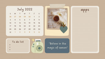 Cute Desktop Organizer Wallpaper