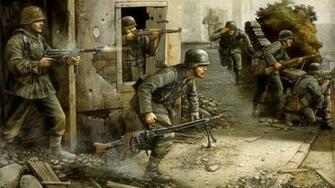 Flames Of War The Germans Fight Picture Men Running HD