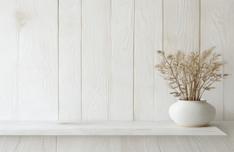 White Wood Background Wallpaper