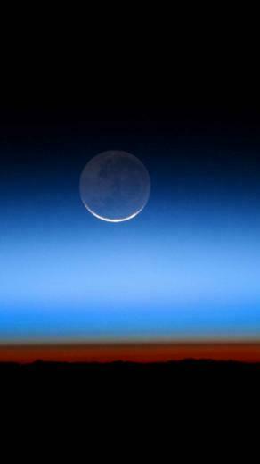 Android Lock Screen Wallpaper Moon Rising Sunset UHD