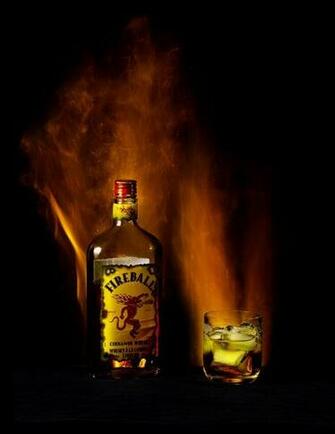 Bottle Planet Fireball Cinnamon Whisky Vase In Clear