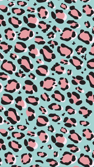 Cheetah Print Pastel Aesthetic Wallpaper