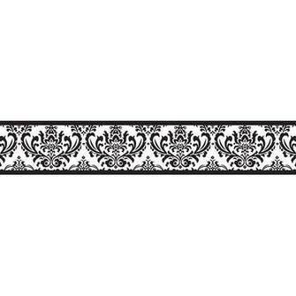 Jojo Designs Isabella Wallpaper Border In Black White