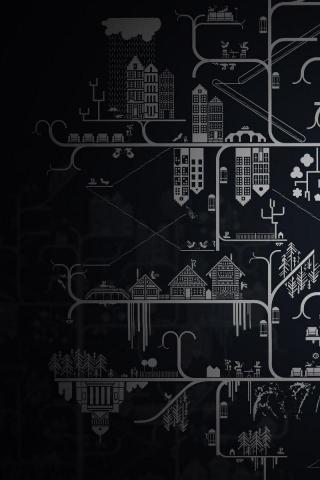 Relativity iPhone 4s Wallpaper