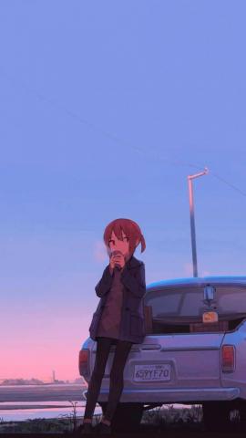 Anime Car Wallpaper And Background Image