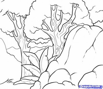 Draw A Background Step By Coloring Drawing Technique