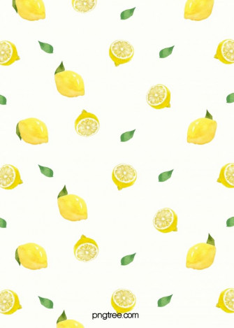 Summer Background Of Watercolor Hand Painted Lemon Wallpaper