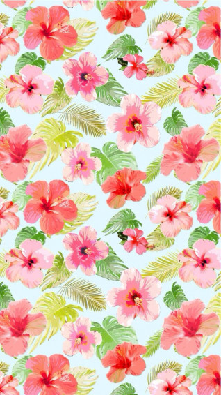 Summer Patrones De Papel Tapiz Pintado Flores Fondo