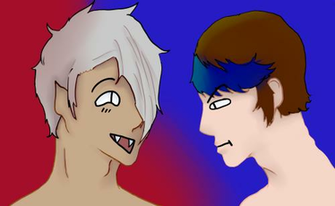 Jasper The Gayest Demon That Ever Lived White Hair With Stupid Smile
