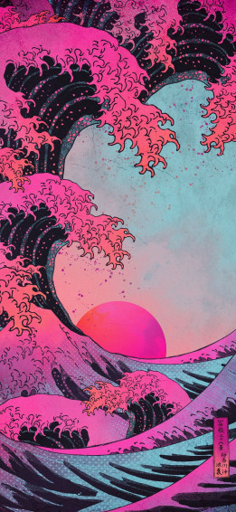 Neon Pink Aesthetic Wallpaper