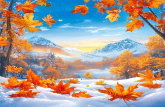 Fall Winter Background Wallpaper
