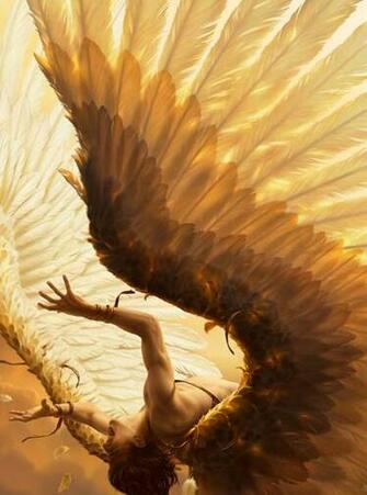 2d Art The Fall Of Icarus Digital Paintings