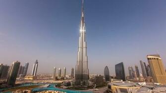 Wallpaper Dubai Skyscrapers Towers Houses Burj