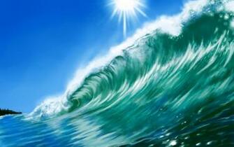 Wallpaper Waves Art HD Background Desktop