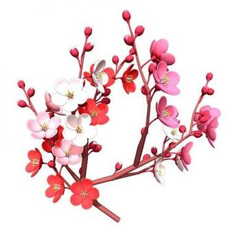 Flower New Year Wallpaper Plum Blossoms
