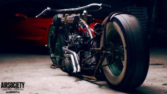 Bagged Rust Motorcycle Chopper Yamaha Xs650