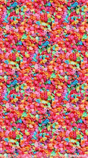 Colorful Cereal Flakes Click Save Screen Saver In