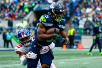 Seattle Seahawks Rb Kenneth Walker Iii Continues To Shine In Lead Role Wallpaper