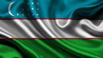 Wallpaper Uzbekistan Flag Stripes