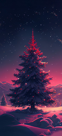 Aesthetic Christmas Tree Wallpaper iPhone