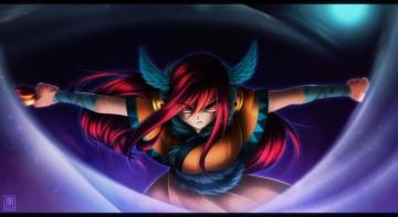 Erza Scarlet Fairy Tail Fighting Mood Wallpaper