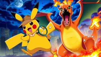 Detective Pikachu Charizard Wallpaper