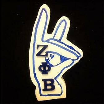 Zeta Phi Beta Hand Sign Wht