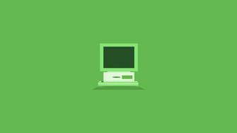 Flat Old Computer Wallpaper Green By Charlie Henson On