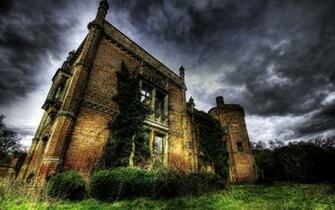 Haunted Castle Dawn Sunset Clowdy Weather HD Wallpaper The