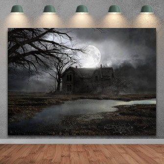 Wallpaper Halloween Haunted House HD Scary