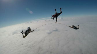 Slacklining While Skydiving These Guys Did It