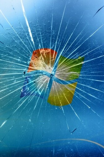 Broken Windows Screen Wallpaper iPhone