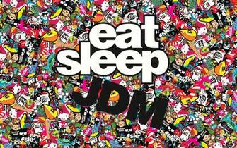 HD Wallpaper Jdm Domestic Eat Sleep Stickers Market