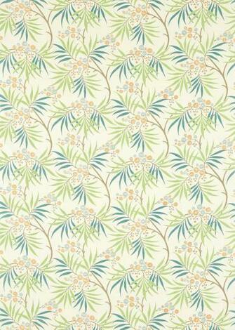 Arberella By Sanderson Coral Teal Wallpaper Direct