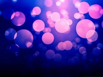 Purple Bokeh On Blue Background Romantic Scenery