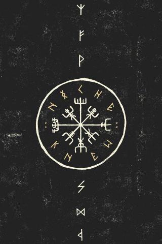 Runic Compass Wallpaper R Phonewallpaper