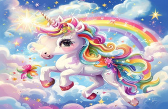 Cartoon Unicorn Wallpaper