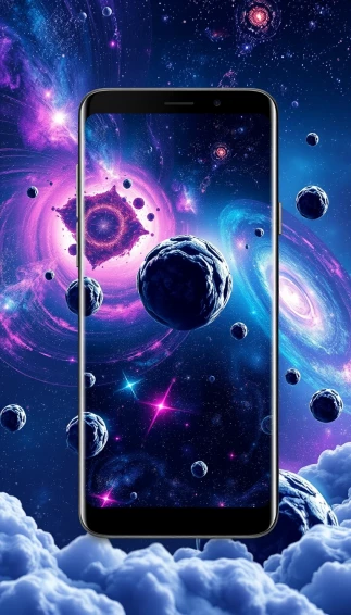 3d Space Phone Wallpaper