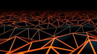 Black Yellow And Orange Textile Digital Art Geometry Texture