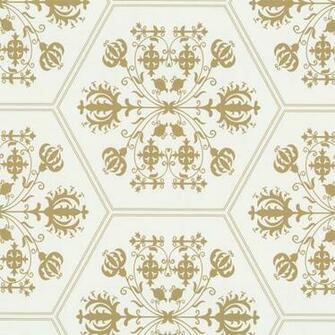 Gold Wallpaper White