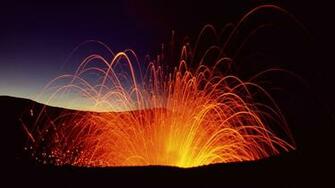 Volcano Computer Wallpaper Desktop Background Id