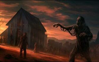 Zombie Computer Wallpaper Desktop Background Id