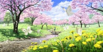 Spring Desktop Wallpaper Which Is Under The