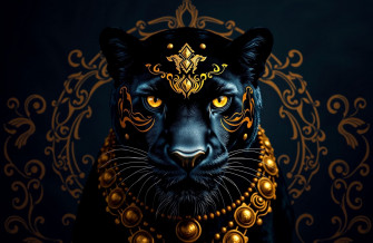 Black Panther Gold Wallpaper