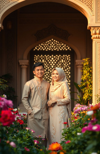Islamic Couple Wallpaper Models