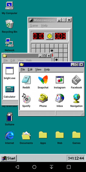 Theme Wip I Started Out With Old Windows Icons Over A Vaporwave