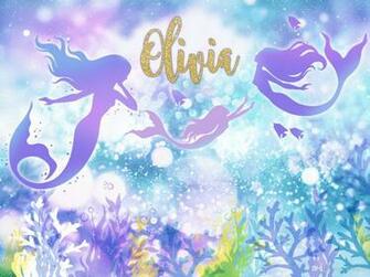 Mermaid Backdrops Sunsfun Blue Under Sea Little Mermaids Newborn