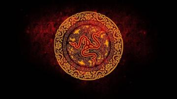 HD Wallpaper Razer Logo Chinese Red Background Pattern